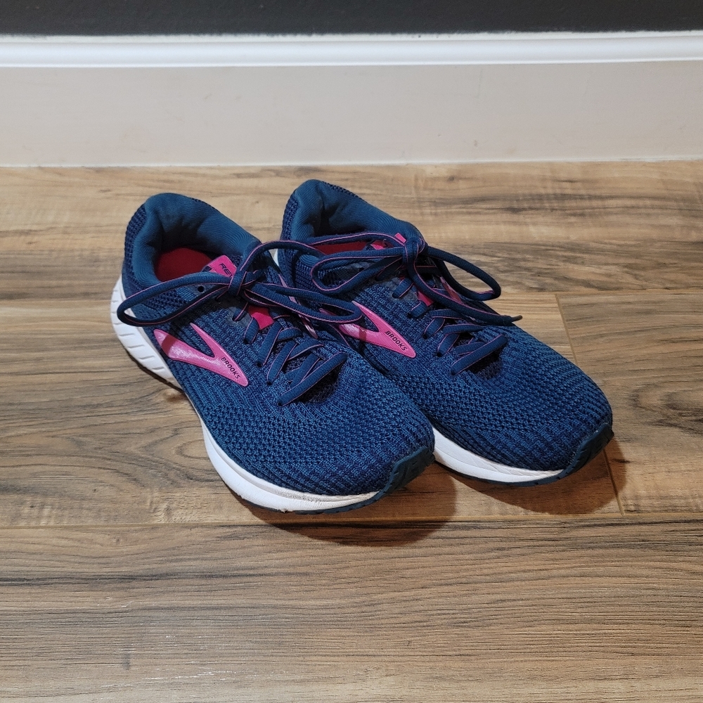 Brooks Revel 3 1203021B490 Blue Lace Up Low Top Running Shoes Size 9